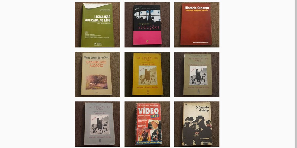 Livros acadêmicos são vendidos no sebo literário online — Foto: Reprodução/Instagram
