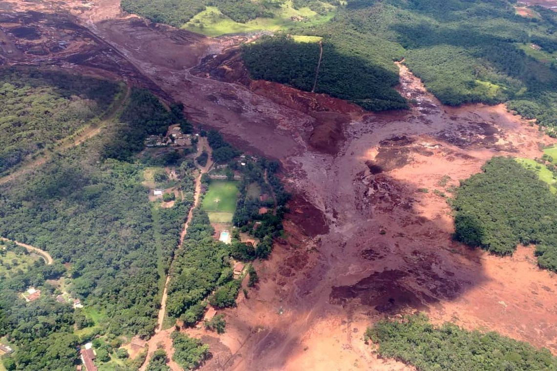 Extensão da tragédia em Brumadinho (Foto: Agência Brasil)