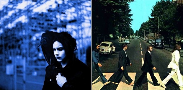 Os vinis mais vendidos nos EUA em 2012, 'Blunderbuss', de Jack White, e 'Abbey Road', dos Beatles (Foto: Divulgação)