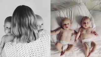 Isa Scherer mostra novas fotos dos gêmeos, Bento e Mel — Foto: Instagram