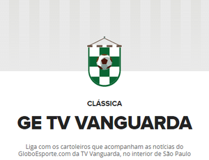 Cartola Liga GE TV Vanguarda