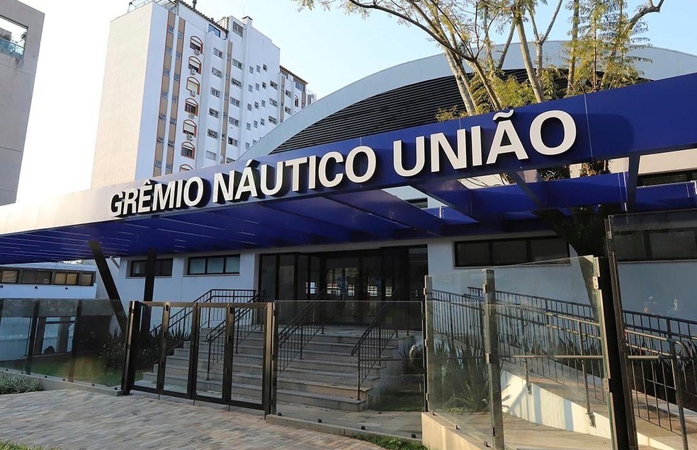 Fachada de sede do Grêmio Náutico União em Porto Alegre — Foto: GNU/Divulgação
