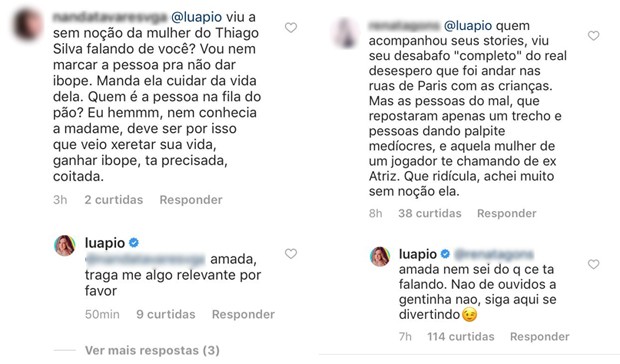 Respostas de Luana Piovani (Foto: Reprodução/Instagram)