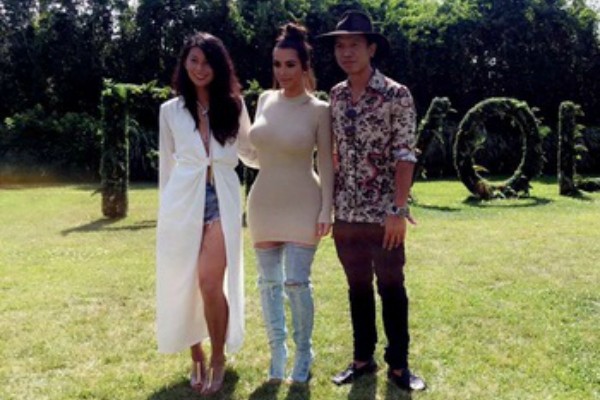 Kim Kardashian em festa nos Hamptons  (Foto: Reprodução Instagram)