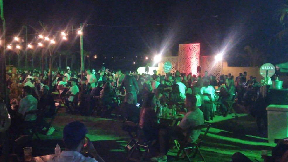 Eventos tinham até 500 pessoas, que não cumpriam protocolos de distanciamento — Foto: Guarda Municipal de Nova Lima/Divulgação