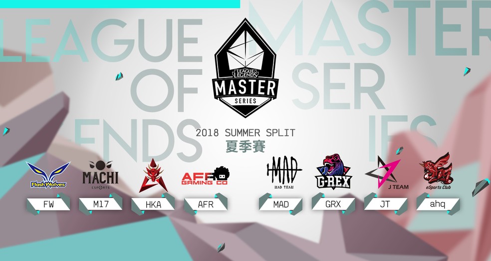 Equipes participantes da temporada de verão da LMS 2018 (Foto: Divulgação / Garena)