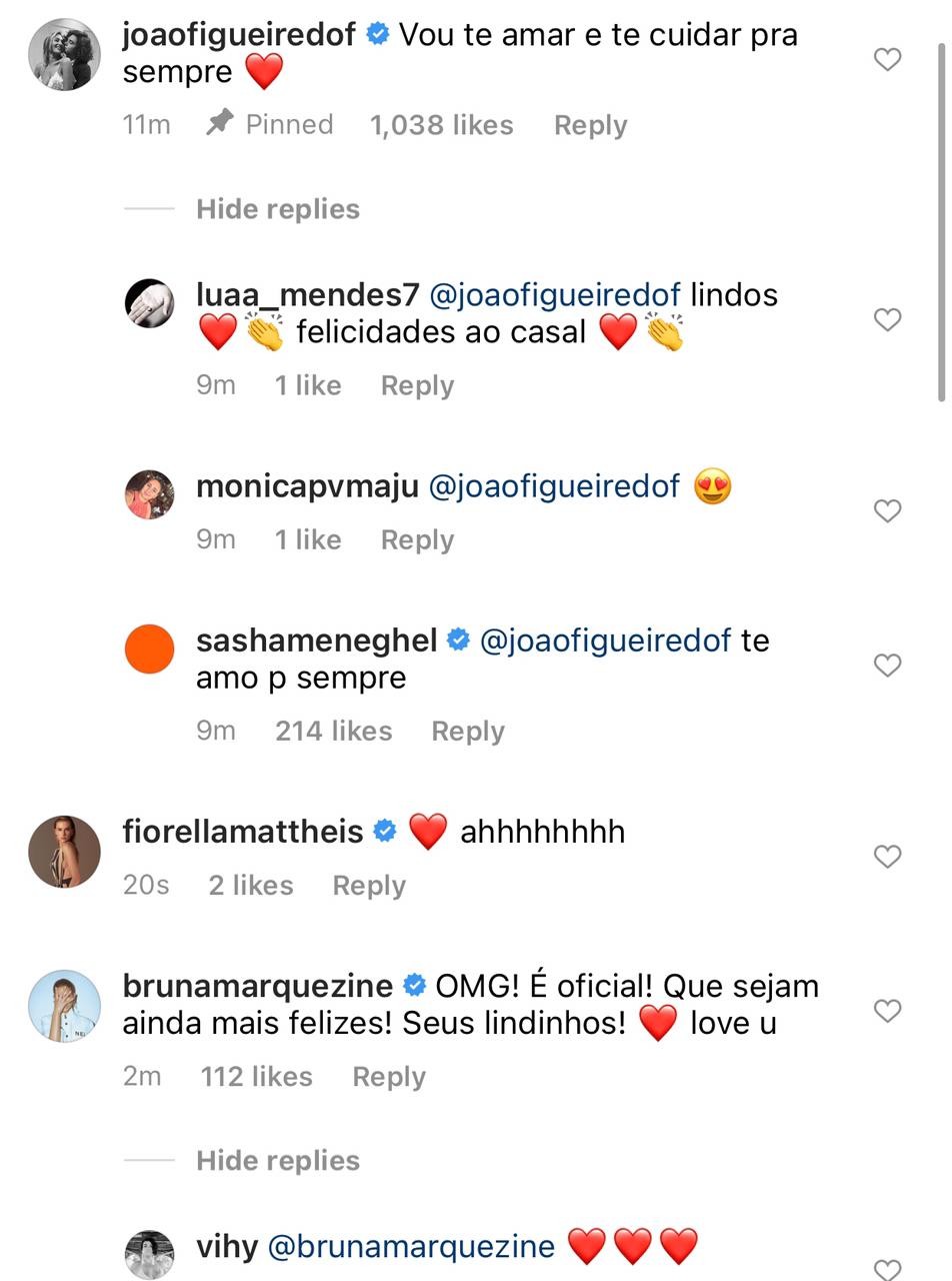 Sasha Meneghel e João Figueiredo se casam no civil (Foto: Reprodução/Instagram)