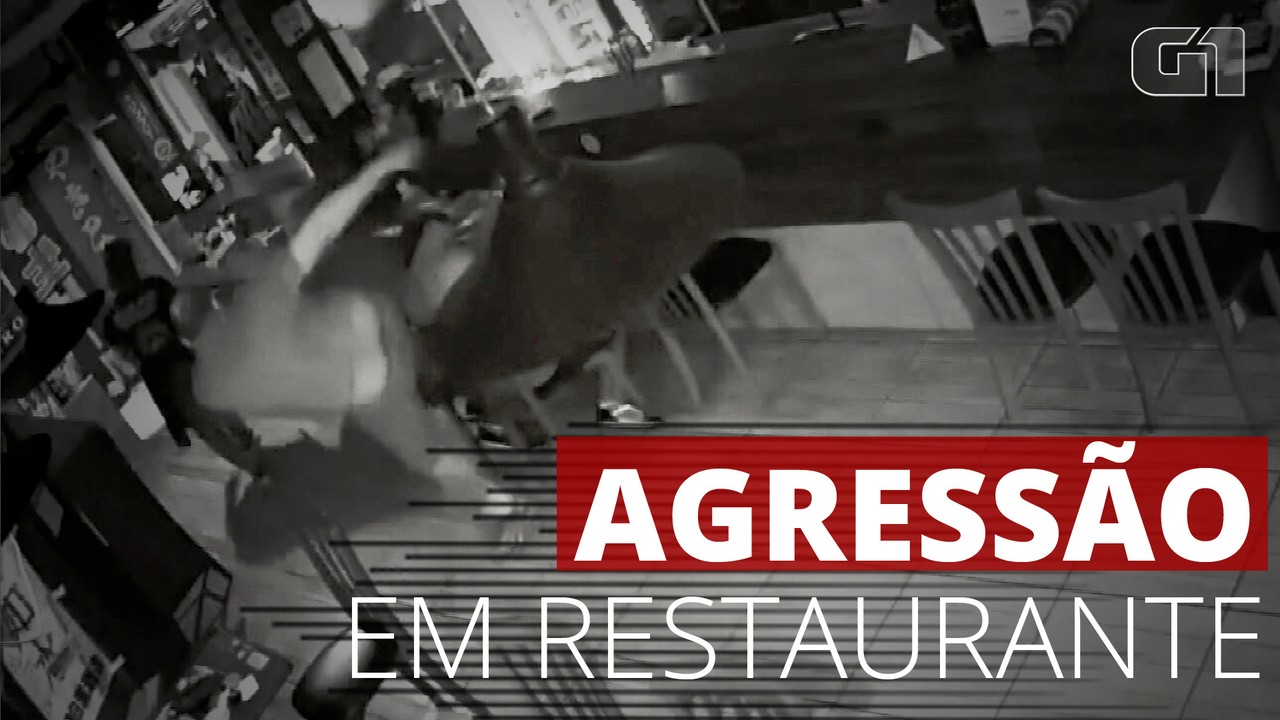 VÍDEO: Veja momento em que homem é agredido em restaurante após se engasgar e tossir