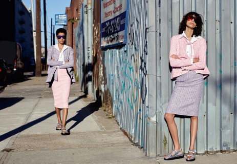 Chanel: direto do Brooklyn em Nova York, Karl Lagerfeld fotografou as modelos sensação da temporada Lineisy Montero e Mica Arganaraz 