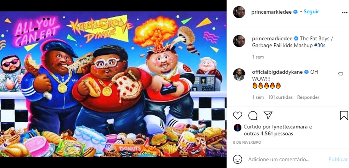 Último post do rapper Prince Markie Dee no Instagram (Foto: Reprodução/Instagram)