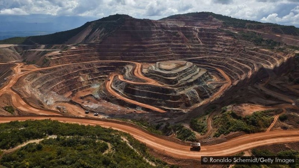A mina de ouro Los Filos, no México. — Foto: Getty Images via BBC