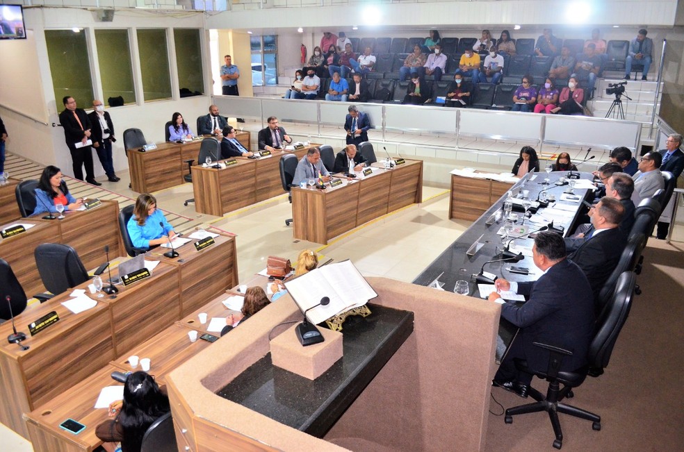 Plenário da Câmara de Vereadores de Macapá — Foto: Jaciguara Cruz/CMM