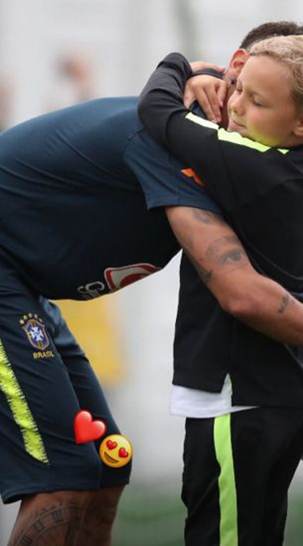 Neymar e o filho, Davi Lucca (Foto: Reprodução/Instagram)