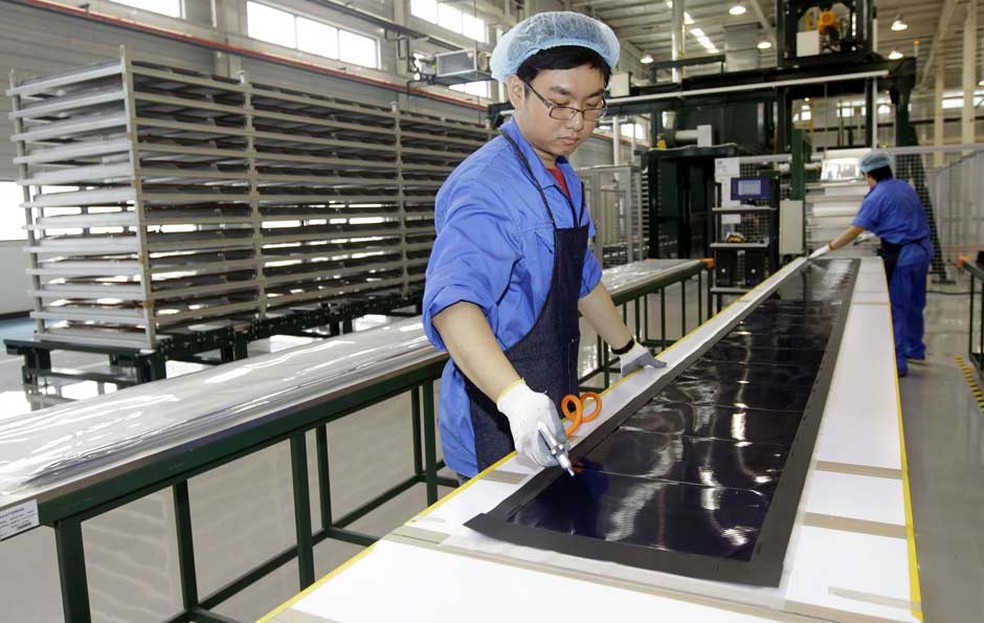 Energia solar - China — Foto: Jason Lee/Reuters