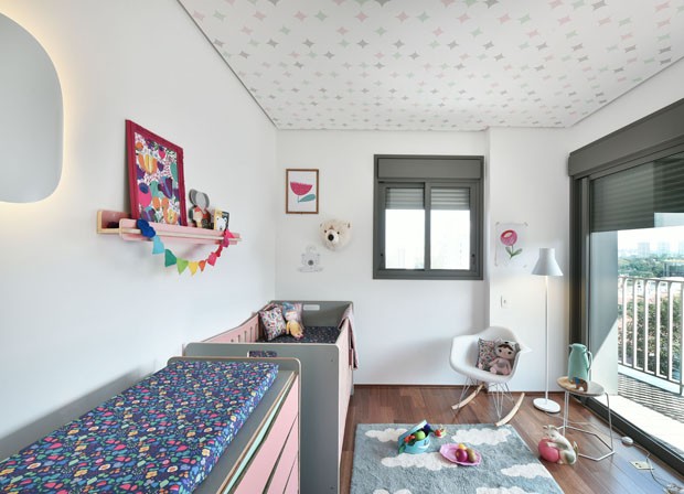 Décor do dia: quarto infantil em tons rosa e verde bebê (Foto: Divulgação)