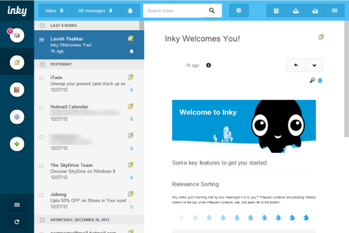 Inky permite gerenciar múltiplas contas de e-mail com facilidade (Foto: Divulgação/Inky)