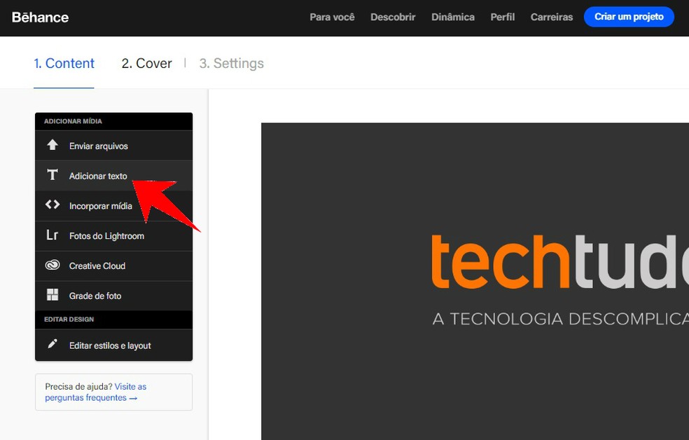 Como Criar Um Portfolio Online Usando O Behance Utilitarios Techtudo