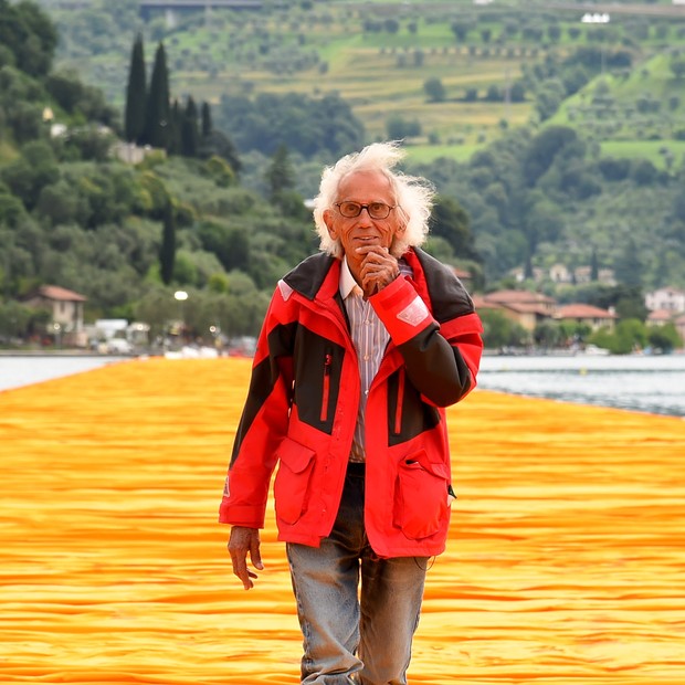 SULZANO, ITALY - JUNE 16:  Artist Christo Vladimirov Javacheff attends the presentation of his installation the 'The Floating Piers' on June 16, 2016 in Sulzano, Italy.  (Photo by Pier Marco Tacca/Getty Images) (Foto: Getty Images)
