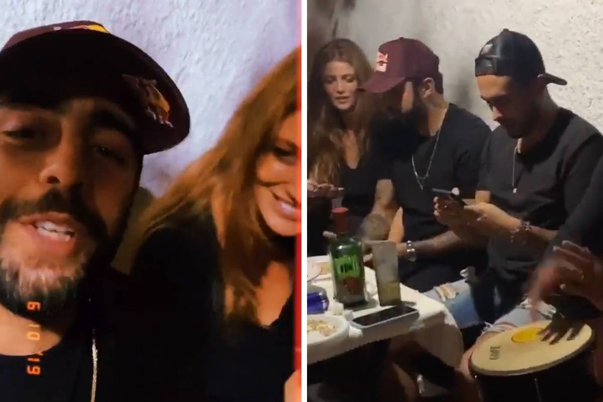 Pedro Scooby e Cintia Dicker se divertem em bar no Rio (Foto: Reprodução/Instagram)