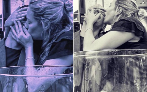 Luana Piovani e o namorado trocam muitos beijos em restaurante