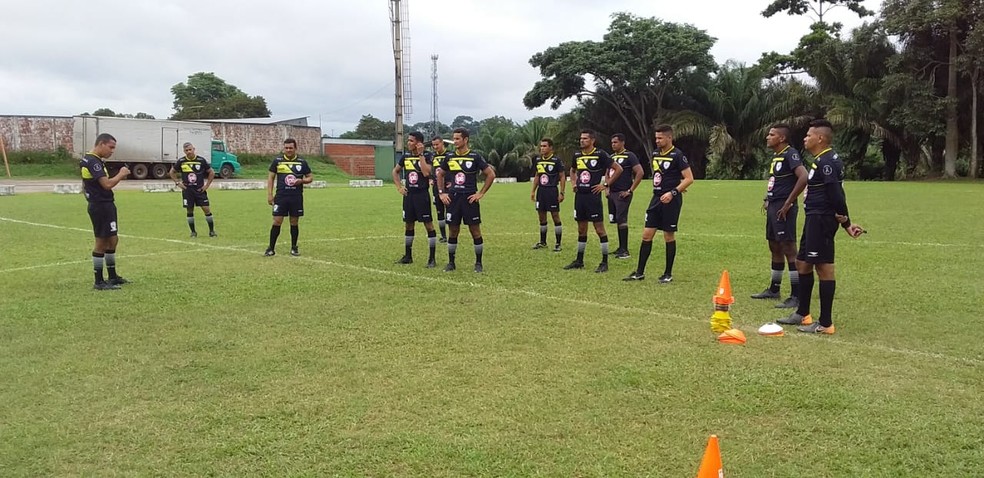Arbitragem segue em pré-temporada para o Campeonato Acreano 2022 — Foto: Arquivo pessoal/Antônio Neuricláudio