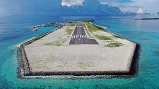 O Aeroporto de Madivaru, no atol de Lhaviyani, nas Maldivas, foi inaugurado em fevereiroReprodução