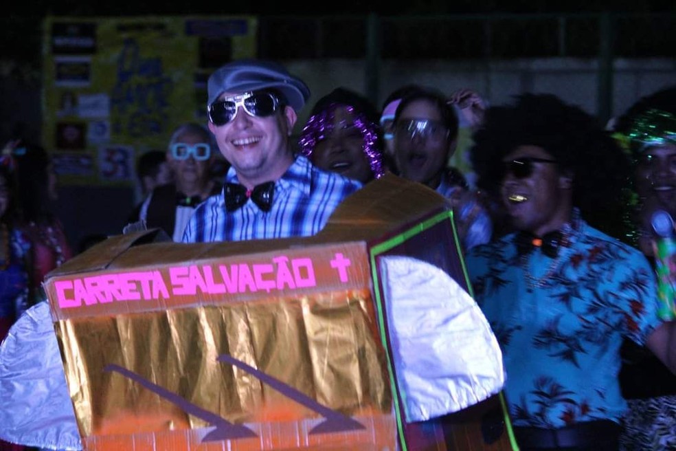 Festa temática em retiro espiritual.  — Foto: Arquivo Pessoal / Patrícia Karollyne 