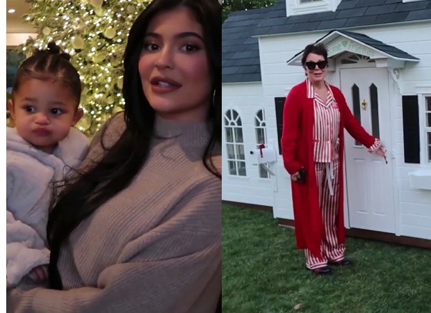 Stormi e Kylie Jenner e a mansão de bonecas que Kris Jenner deu para a neta (Foto: Reprodução Instagram)
