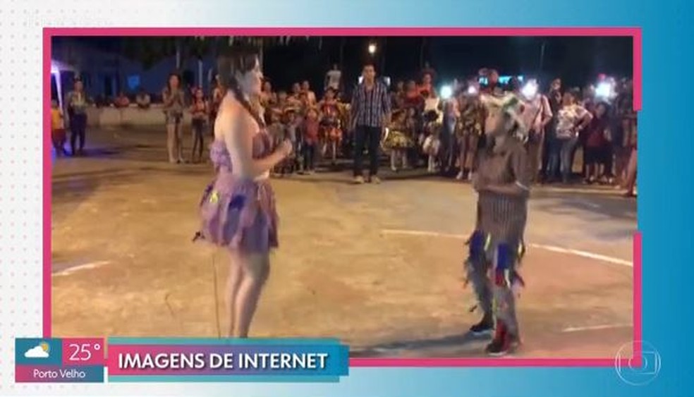 Quadrilha em Libras: vÃ­deo de professora danÃ§ando com aluno surdo viraliza nas redes sociais  â Foto: TV Globo