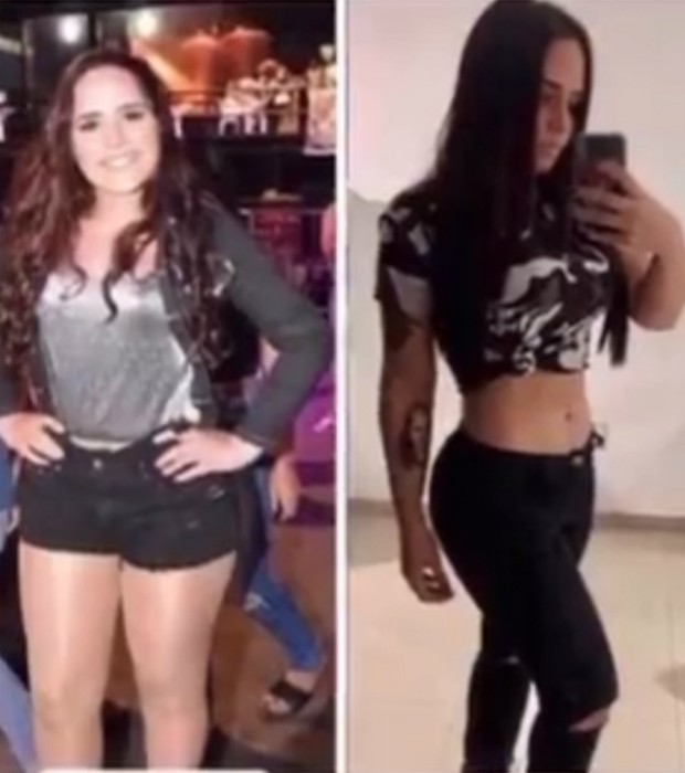 Perlla mostra antes e depois (Foto: Reprodução / Instagram)