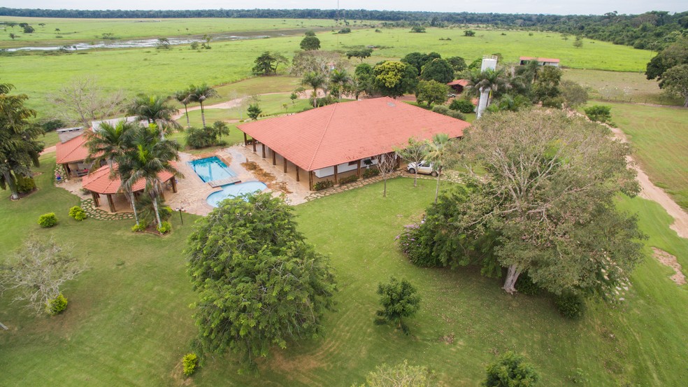 Sede de uma das fazendas que serão leiloadas (Foto: Lut Leilões/ Divulgação)