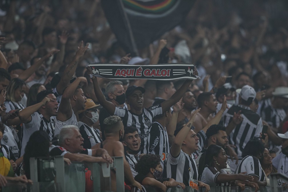 Torcida do Atlético-MG no Mineirão — Foto: Pedro Souza/Atlético 