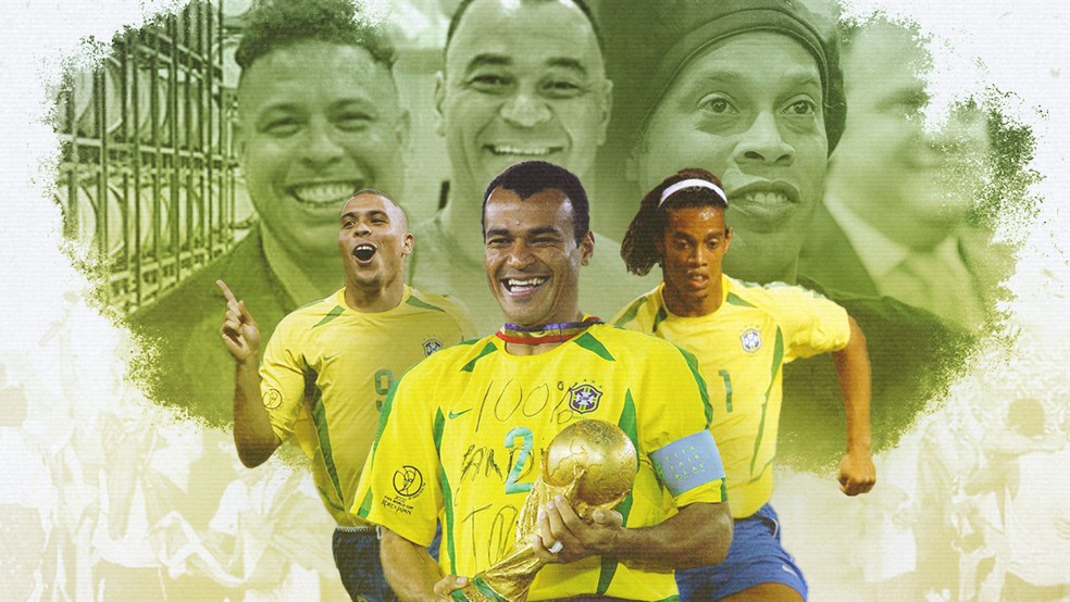 Como Estao Os Pentacampeoes Compare Fotos Recentes Dos Jogadores Com As Da Copa De 2002 Selecao Brasileira Ge