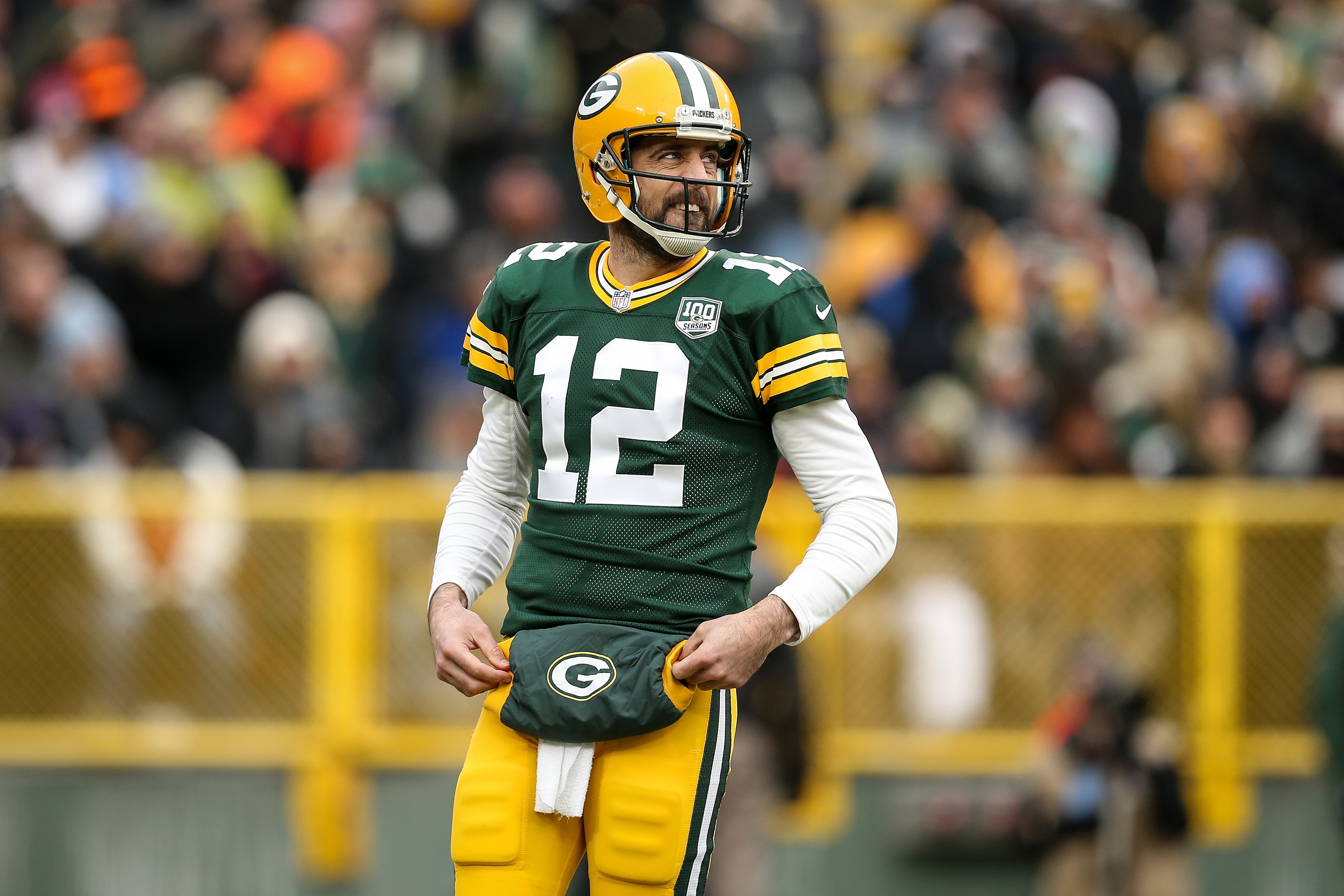 Aaron Rodgers em ação pelo Green Bay Packers (Foto: Foto: Getty Images)