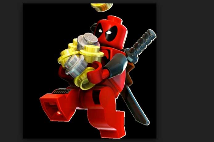 A versão mais light de Deadpool em Lego (Foto: Divulgação/Warner)