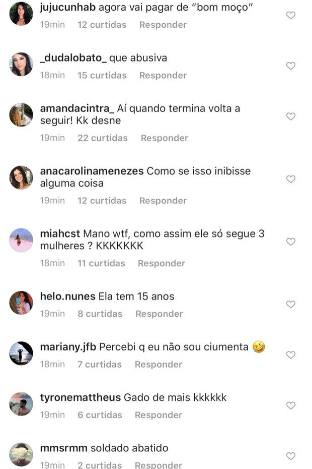 Gabriel Medina faz limpa no Instagram e passa a seguir só 4 mulheres e internautas repercutem (Foto: Reprodução/Instagram )