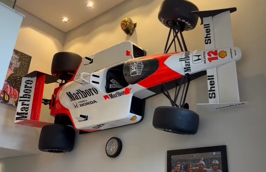 Réplica de McLaren de Ayrton Senna foi encontrada em mansão de megatraficante foragido