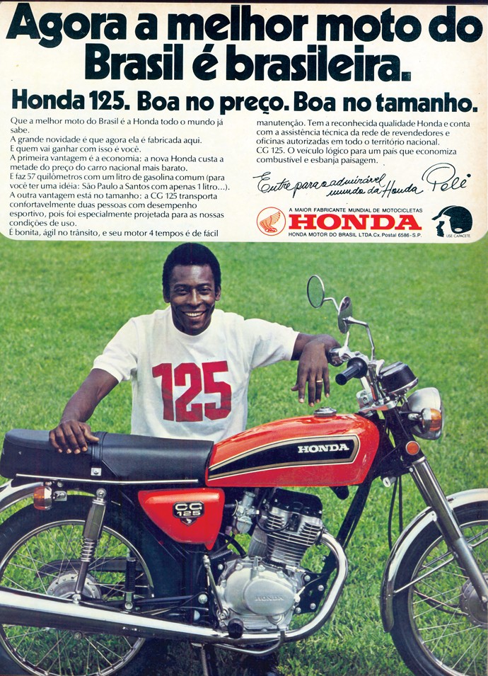 Anúncio antigo da Honda CG 125