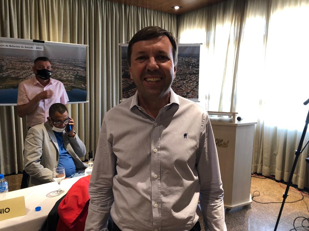 Laércio Alcântara, candidato a prefeito pelo DEM — Foto: Kawanny Barros/TV Fronteira
