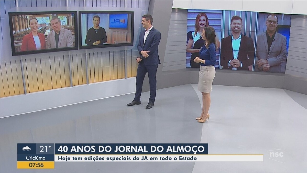 Equipes apresentam prévia das edições especiais dos 40 anos do Jornal do Almoço NSC TV Rede
