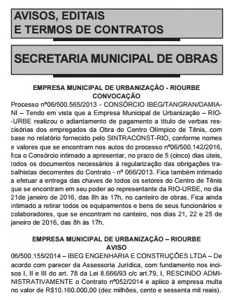 diário oficial do município contrato hipismo (Foto: Reprodução Diário Oficial)