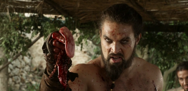Jason Momoa como Khal Drogo em Game of Thrones (Foto: reprodução )