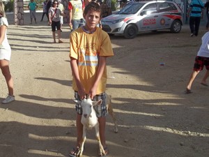 'Fórmula Bode' na categoria mirim foi vencida por criança de 12 anos (Foto: Taiguara Rangel/G1)