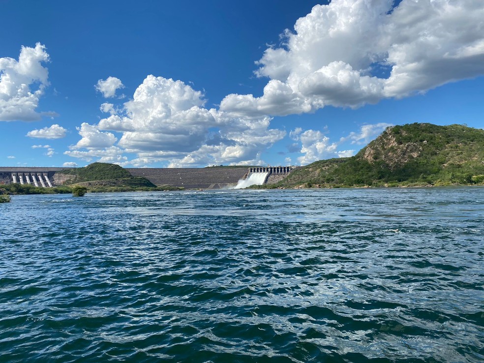 Chesf alerta população ribeirinha em Alagoas para aumento da vazão do São Francisco — Foto: Guilherme Lins/ TV Gazeta