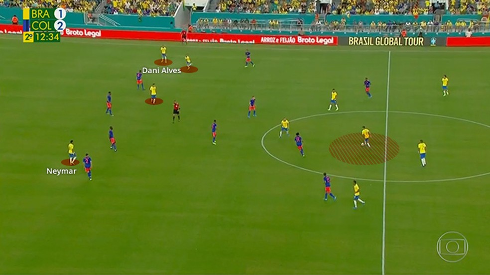 Lance do segundo gol: muitas opções agudas para Coutinho — Foto: Leonardo Miranda