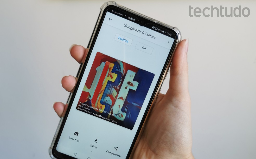 Google Arts & Culture pode criar caricaturas realistas com estilos de pintores diferentes — Foto: Beatriz Cardoso/TechTudo