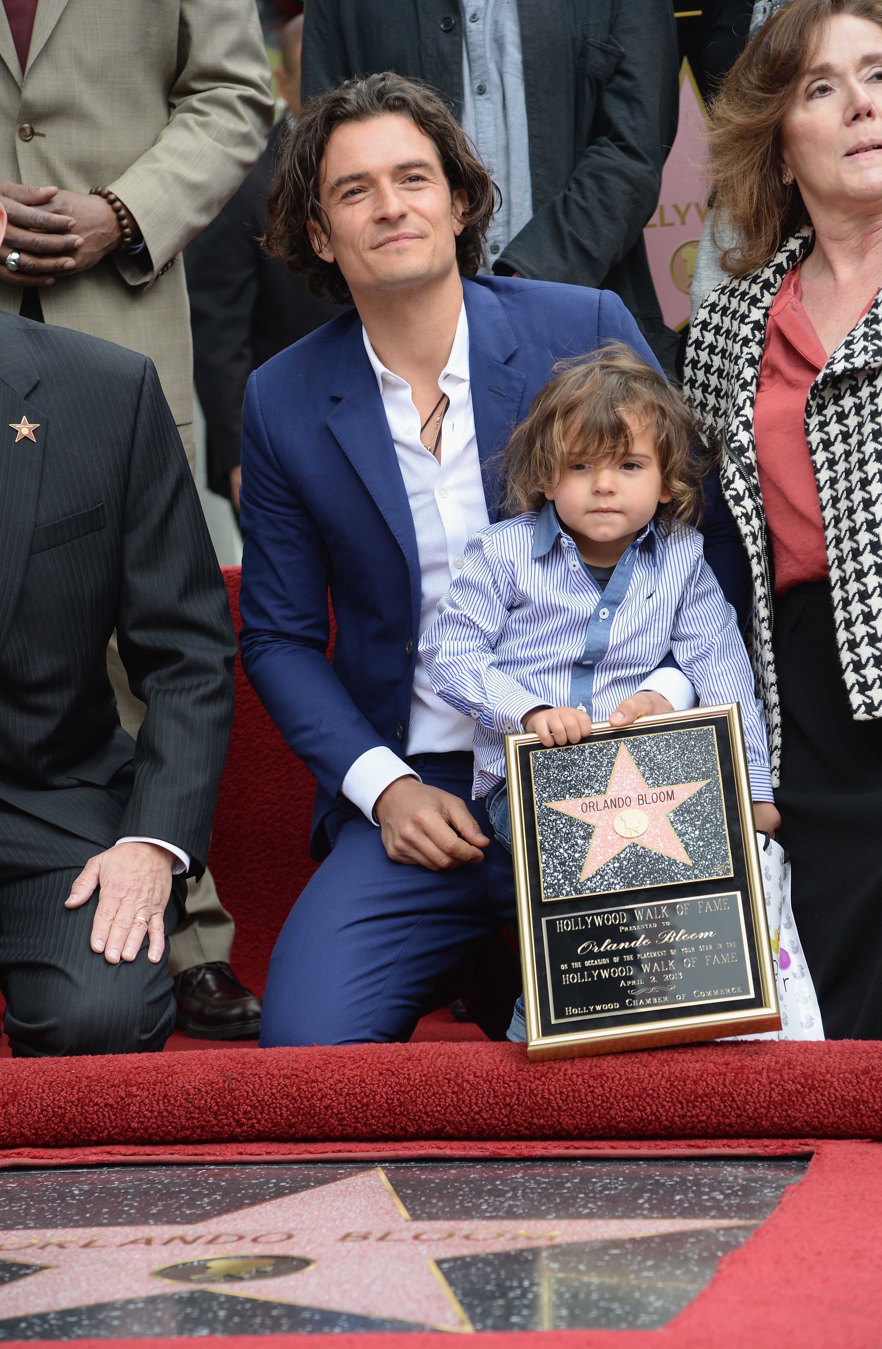 Orlando Bloom e o filho, Flynn (Foto: Getty Images)
