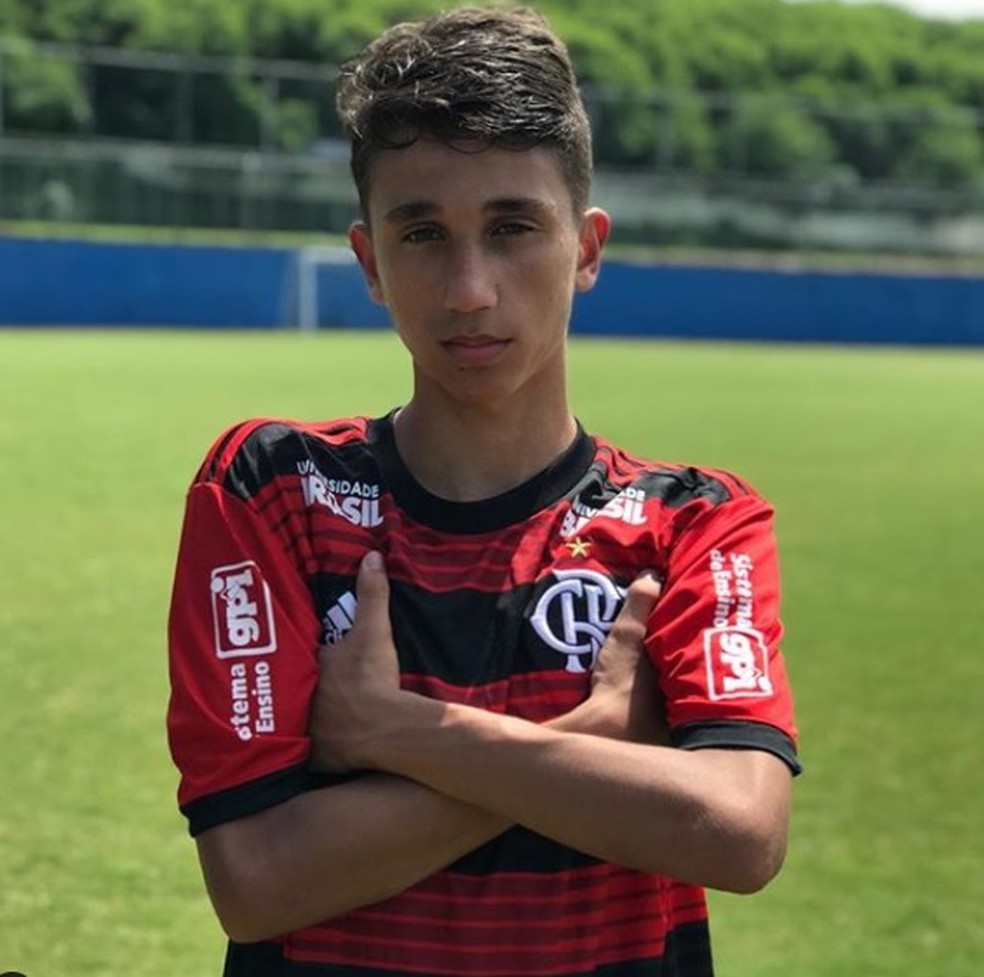 JoÃ£o Gasparin, jogador da base do Flamengo â€” Foto: ReproduÃ§Ã£o/Instagram