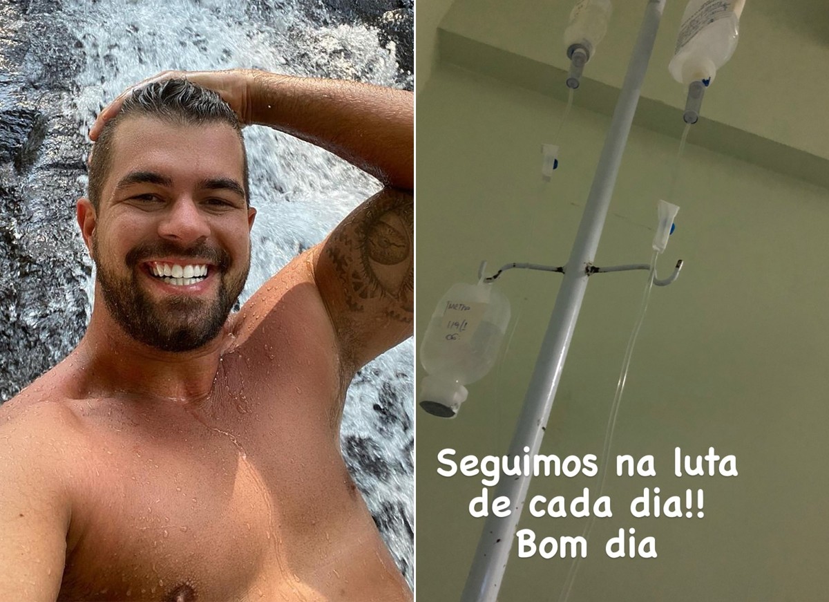 Bruno Miranda, o Borat do programa Amor e Sexo, volta a postar diretamente do hospital (Foto: Reprodução / Instagram)