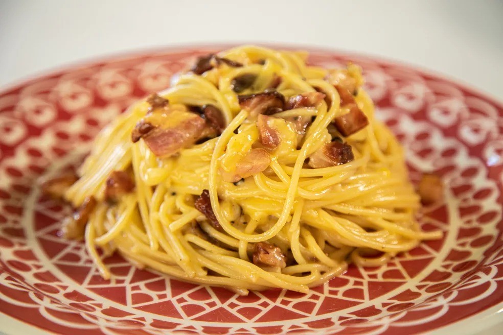 Espaguete à carbonara (Foto: Receitas Globo/Reprodução)
